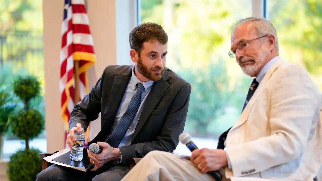 Andy Harris confronts audience and reporter at 1st District debate