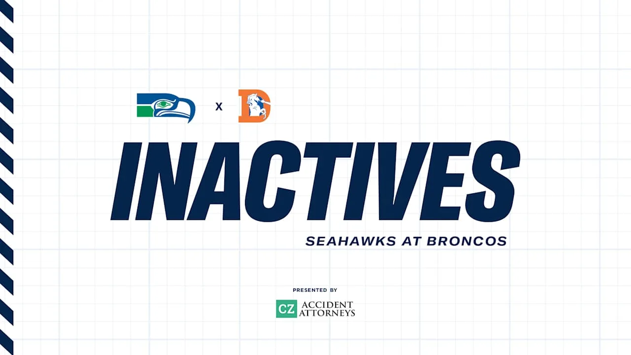 JSN Active for Seattle In Thursday Matchup Against Denver Broncos