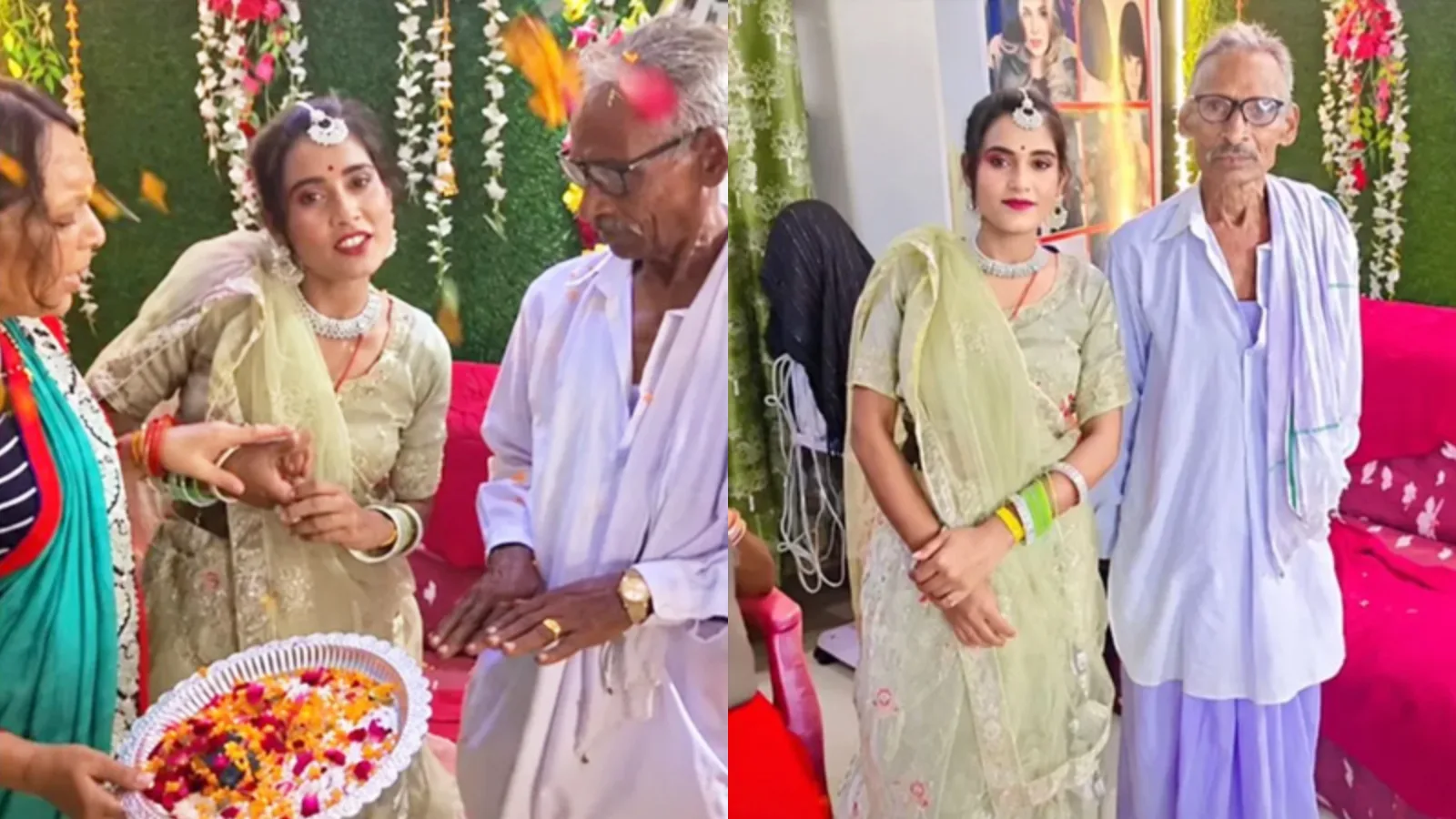 ಉತ್ತರ ಪ್ರದೇಶದಲ್ಲಿ ವಿಶಿಷ್ಟ ಮದುವೆ: 75ರ ವೃದ್ಧನೊಂದಿಗೆ 30ರ ಯುವತಿಯ ನಿಶ್ಚಿತಾರ್ಥ