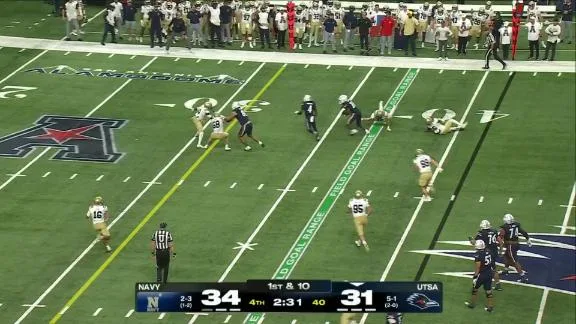 Navy vs UTSA College Football Clash Produces Thrilling Live Updates