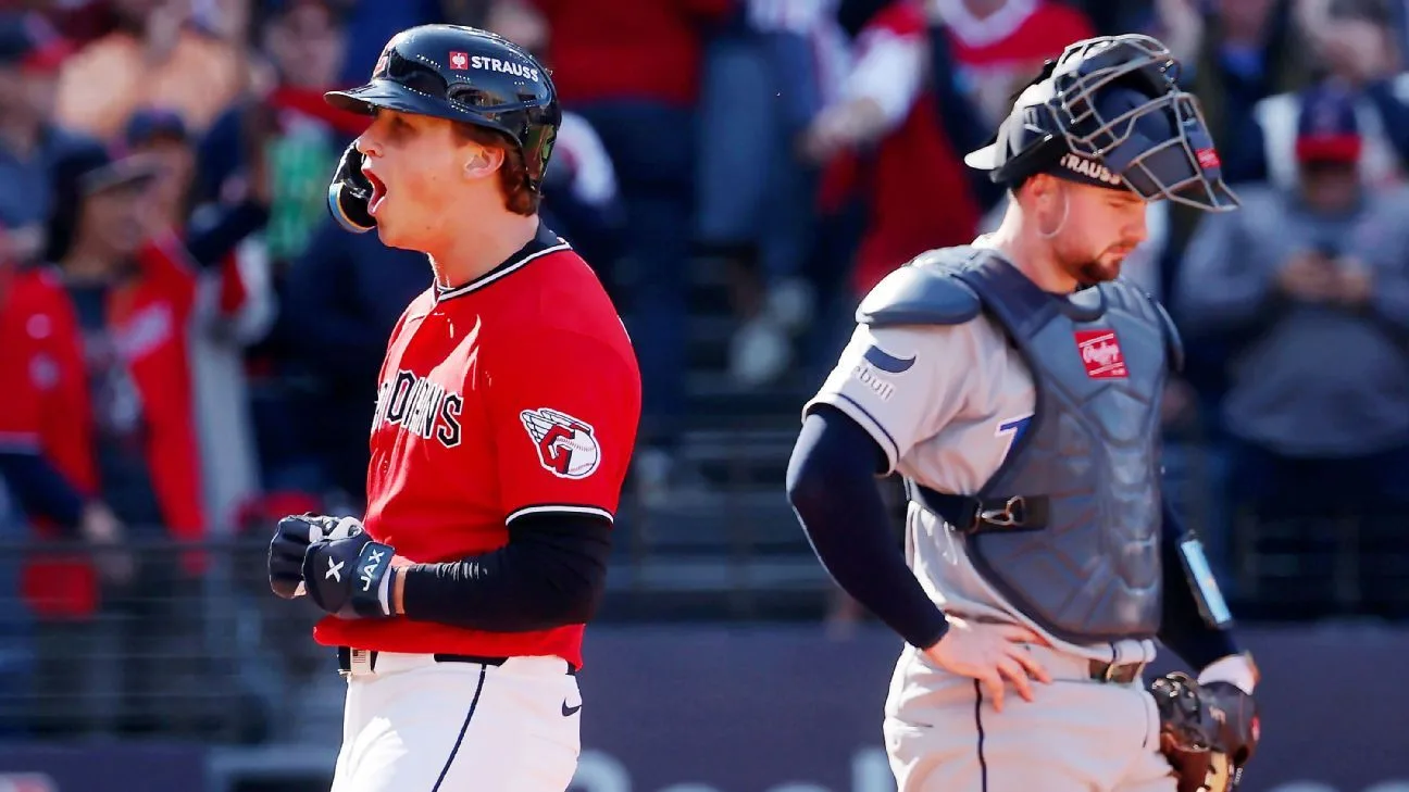 Petey Halpin Home Run Secures Guardians Win Over Rays in ALCS Game 3