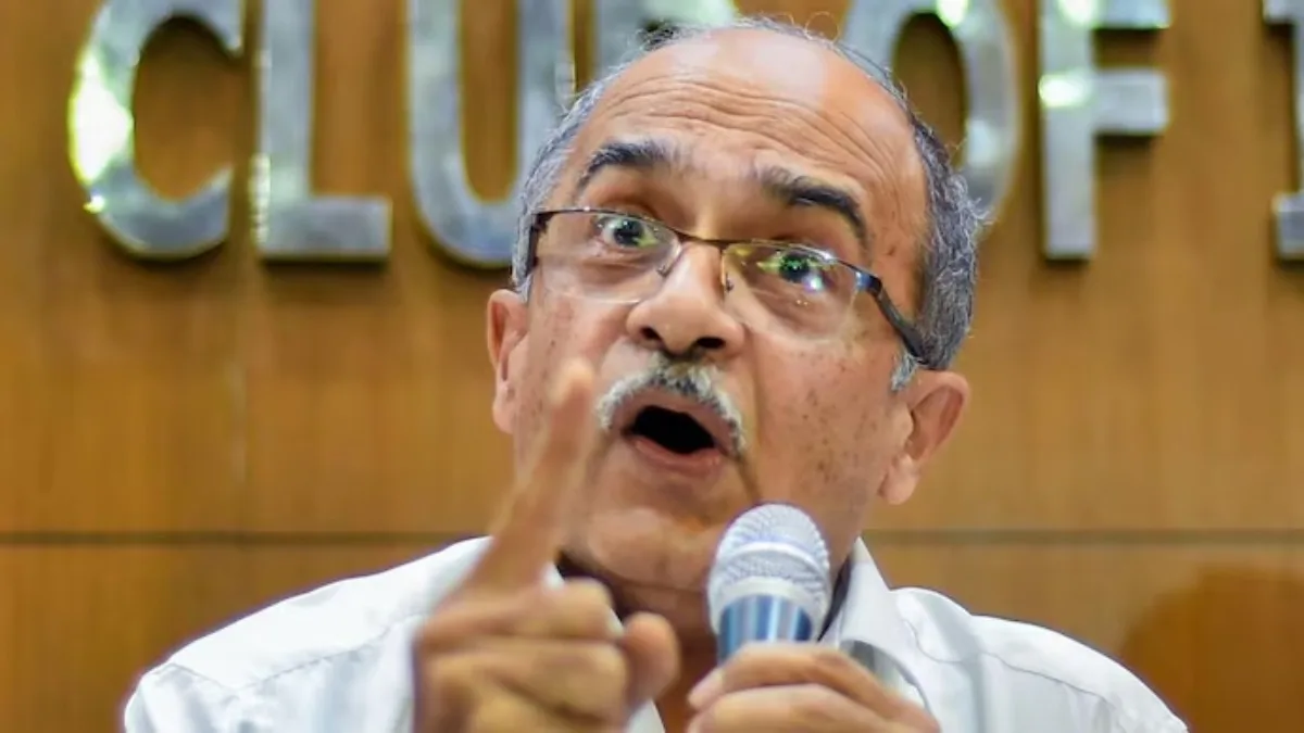 Prashant Bhushan Defends Calls for Regime Change During New Delhi Press Meet