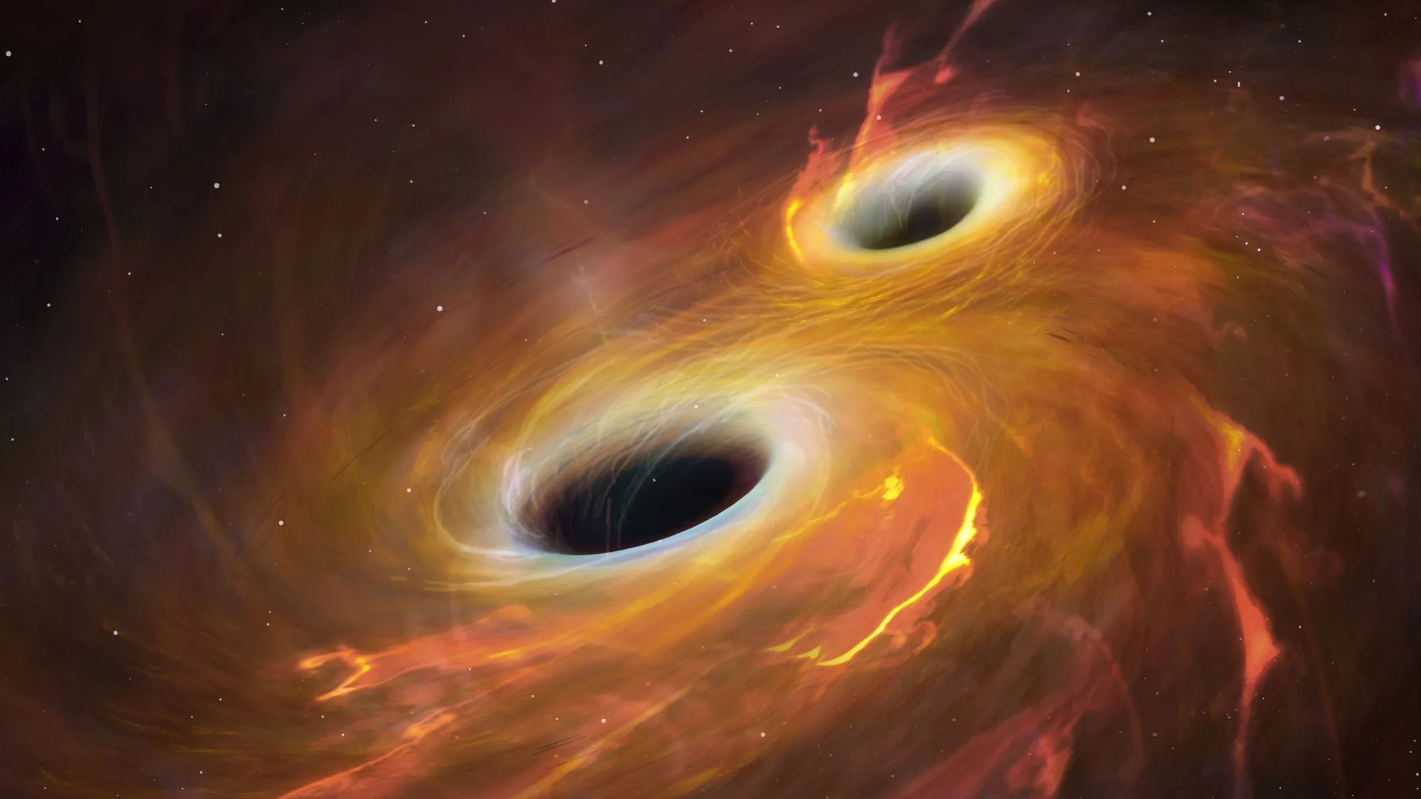 Simulating Colliding Wormholes Gravitational Waves Reveals Bizarre Space Physics