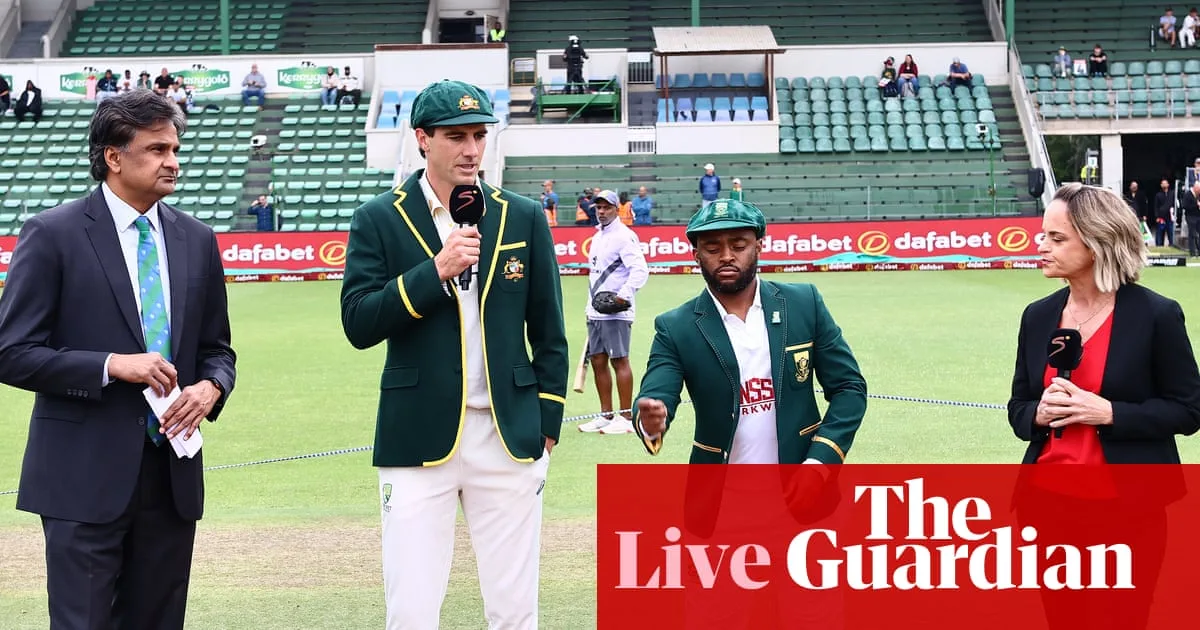 South Africa vs Australia Test Match Faces Rain Delay on Day One